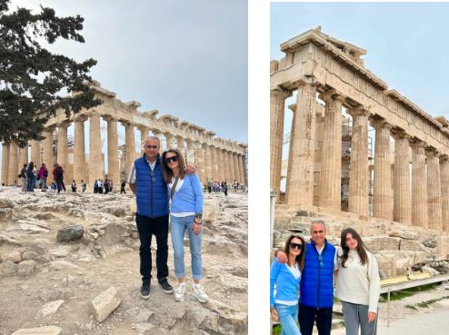 zoe hawa and family in athens